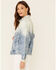 Lee Women's Light Acid Wash Oversized Denim Button Down Trucker Jacket, Blue, hi-res