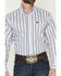 Image #3 - Cinch Men's Vertical Striped Long Sleeve Button-Down Western Shirt, Light Blue, hi-res