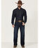 Image #1 - Ariat Men's M4 Sullivan Murphy Dark Wash Relaxed Bootcut Stretch Denim Jeans - Big, Dark Wash, hi-res