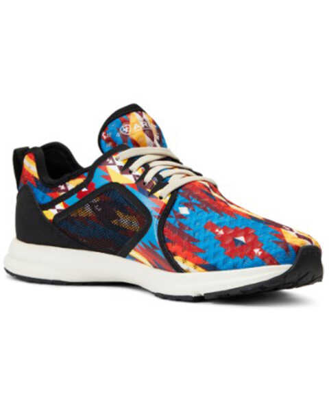 Image #1 - Ariat Women's Fuse Southwestern Print Casual Lace-Up Sneaker - Round Toe , Multi, hi-res