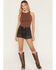 Image #1 - Levi's Women's 501&reg; Original Hit Escape High Rise Stretch Denim Shorts, Black, hi-res
