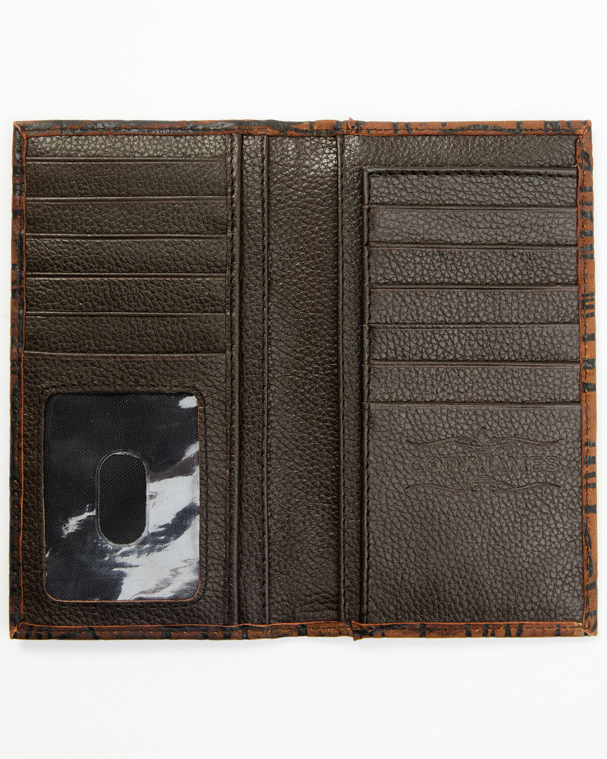 Image #2 - Cody James Men's Textured Leather Rodeo Wallet, Brown, hi-res