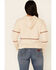 Image #3 - Shyanne Women's Tan & White Embroidered Logo Crop Hoodie, Tan, hi-res