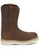 Image #2 - Justin Men's Pull-On Work Boots - Steel Toe, Brown, hi-res