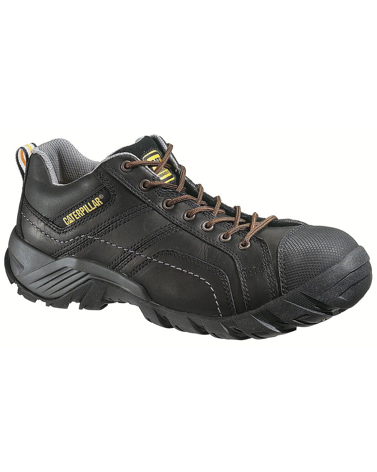 Image #1 - CAT Men's Argon Lace-Up Work Shoes - Composite Toe, Black, hi-res
