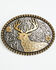 Image #1 - Cody James Men's Scroll Work Deer Belt Buckle, Silver, hi-res