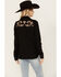 Image #4 - Roper Women's Floral Embroidered Long Sleeve Snap Stretch Western Shirt , Black, hi-res