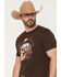 Image #2 - Cody James Men's Scenic Skull Head Short Sleeve Graphic T-Shirt, Dark Brown, hi-res