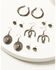 Image #1 - Shyanne Women's Strawberry Skies Earring Set - 6 Piece, Silver, hi-res