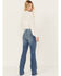 Image #4 - Idyllwind Women's Briley Medium Wash Mid Rise Embellished Stretch Bootcut Jeans, Medium Wash, hi-res