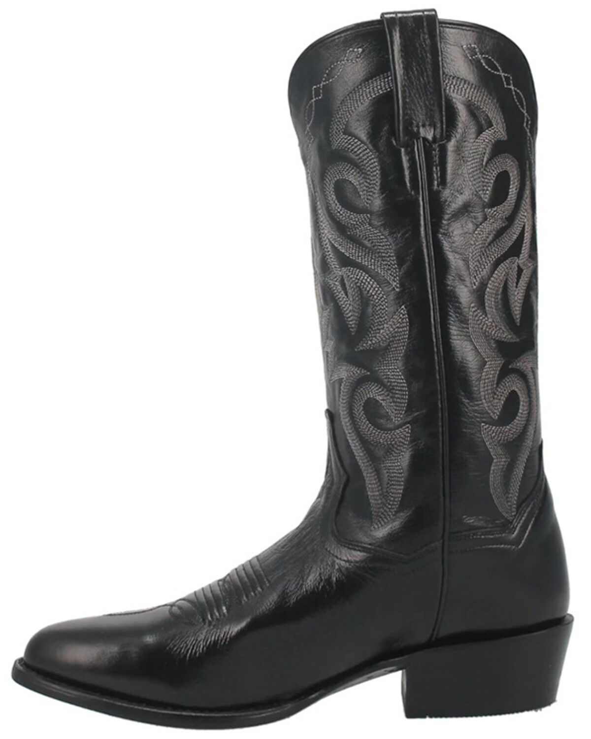 Image #3 - Dan Post Men's Mignon Western Boots - Round Toe, Black, hi-res