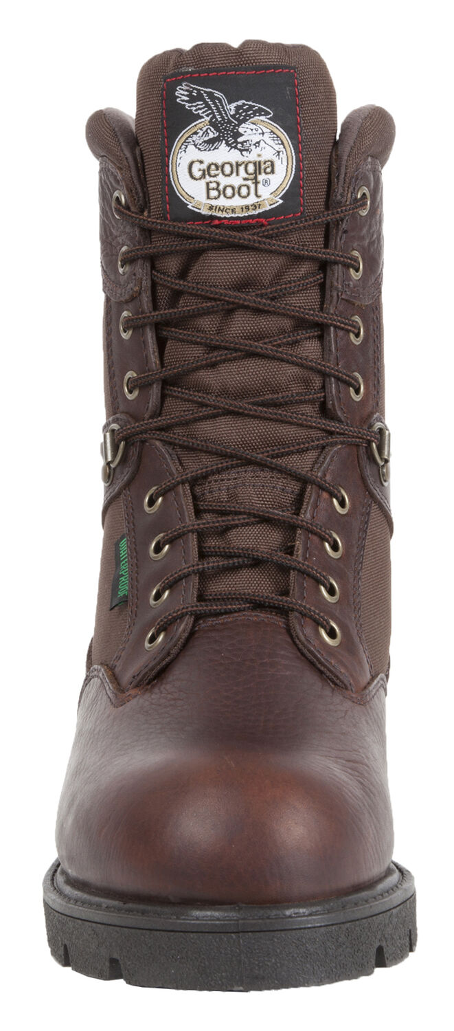 Image #9 - Georgia Boot Men's Homeland Waterproof Work Boots - Steel Toe, Brown, hi-res