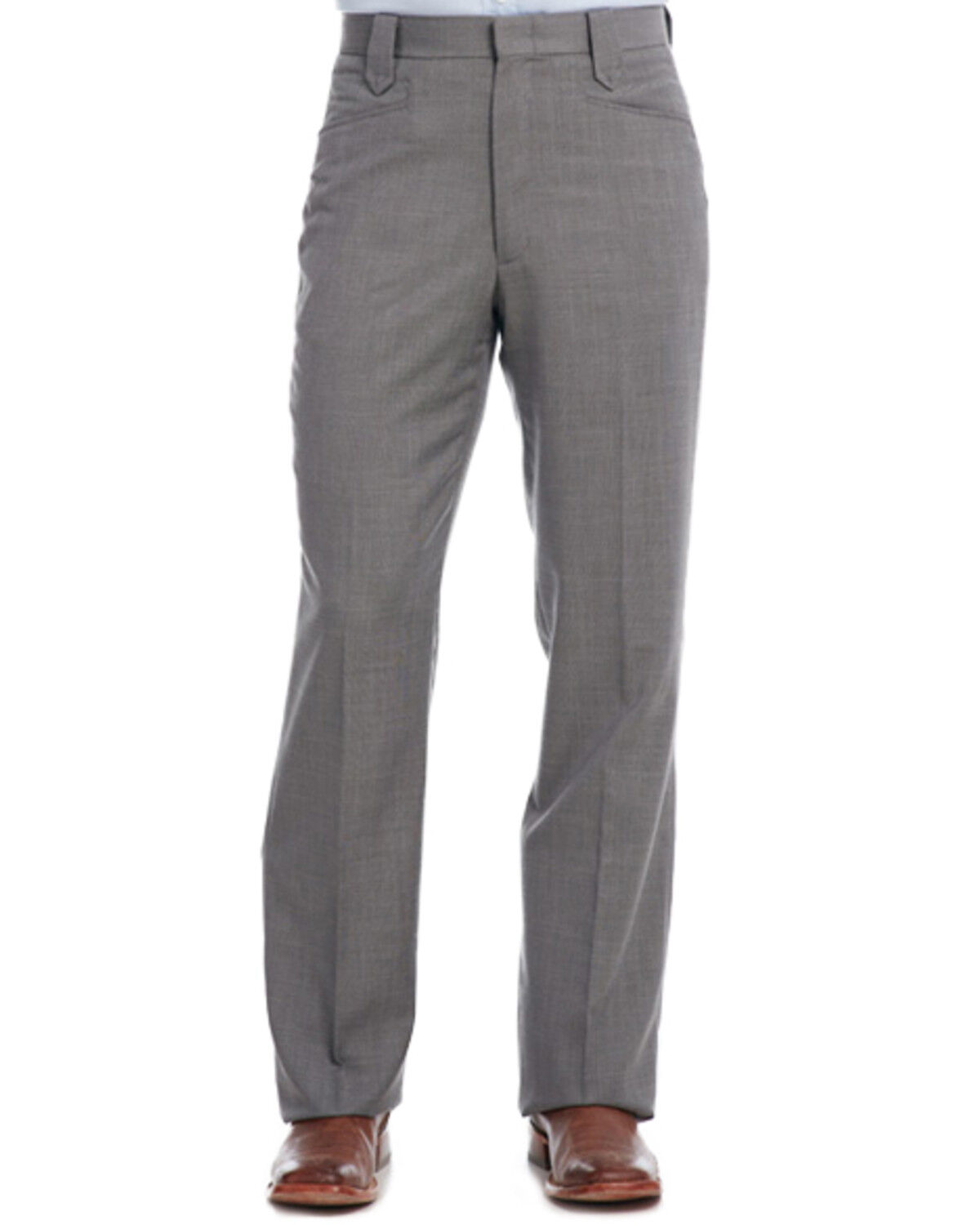 Image #2 - Circle S Men's Ranch Dress Slacks, Steel, hi-res