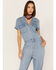 Image #3 - Stetson Women's Denim Short Sleeve Jumpsuit, , hi-res