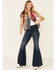 Image #2 - Double D Ranch Women's Indigo Eagle Live Tie-Front Vest , Indigo, hi-res