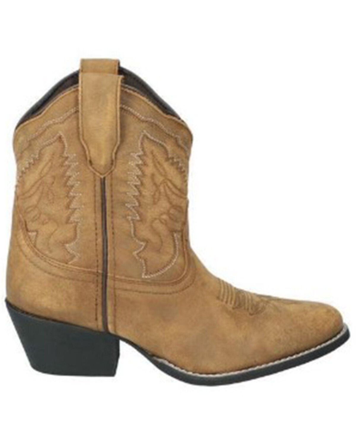 Image #2 - Smoky Mountain Women's Daisy Distressed Western Boots - Round Toe, Brown, hi-res