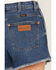 Image #4 - Wrangler Women's Juniper Dark Wash High Rise Cowboy Stretch Denim Shorts, Dark Wash, hi-res