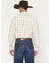 Image #4 - George Strait by Wrangler Men's Plaid Print Long Sleeve Button-Down Stretch Western Shirt - Big, Cream, hi-res