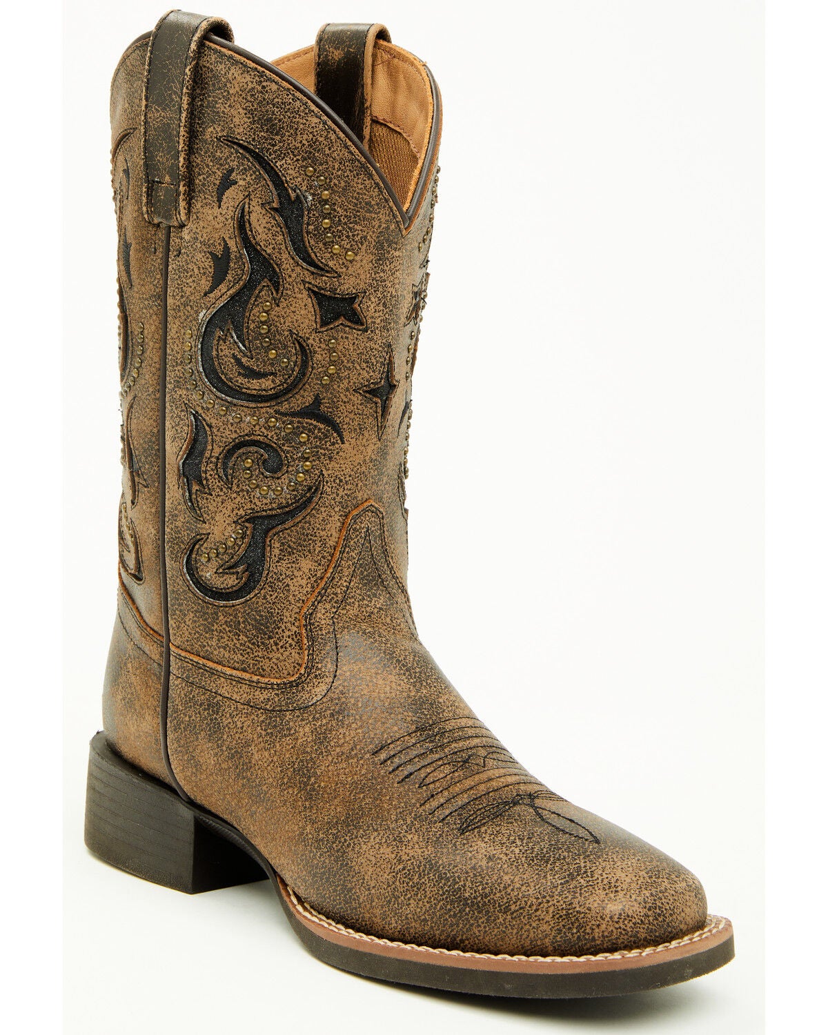 Shyanne Solstice&trade; Women's Gia Short Western Boots - Broad Square Toe, Brown, hi-res
