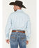 Image #4 - Wrangler Retro Men's Geo Print Long Sleeve Snap Western Shirt, Blue, hi-res
