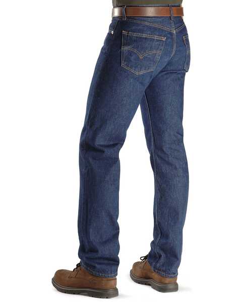 Image #1 - Levi's Men's 501 Original Shrink-to-Fit Regular Straight Leg Jeans - Big, Indigo, hi-res