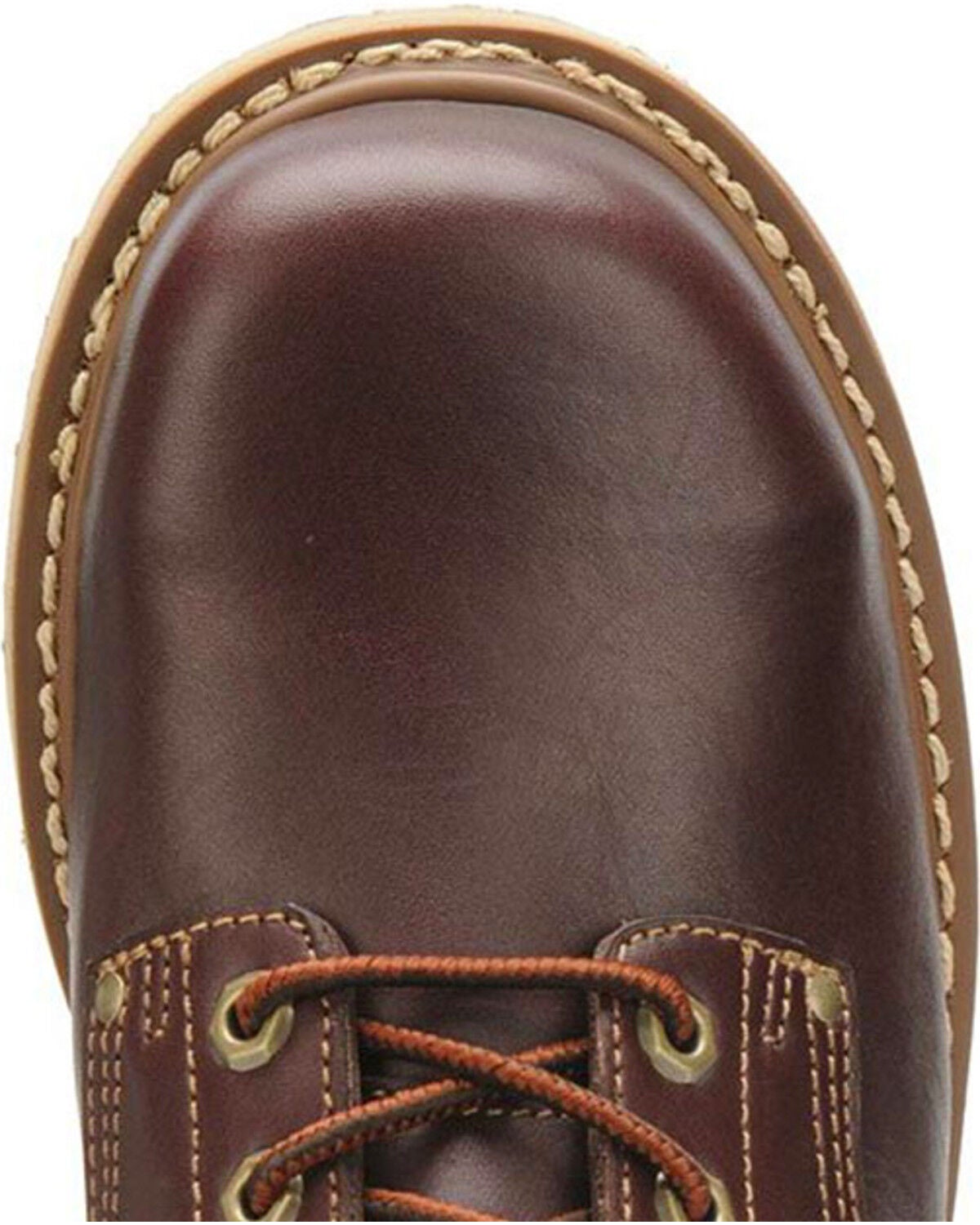 Image #6 - Carolina Men's 8" Amp Hi Wedge Work Boots - Soft Toe, Dark Brown, hi-res