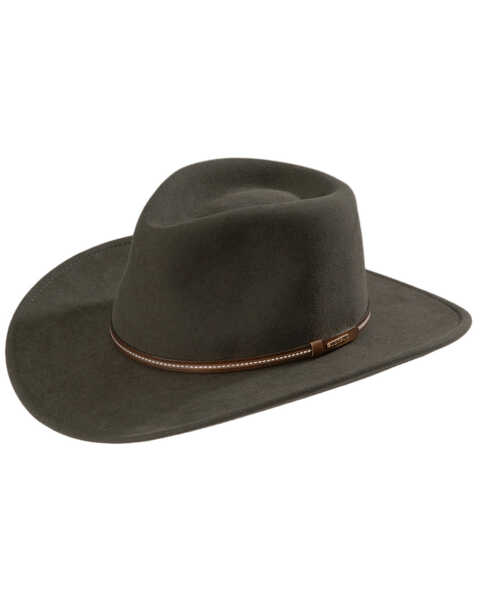 Image #1 - Stetson Gallatin Crushable Felt  Cowboy Hat, Sage, hi-res