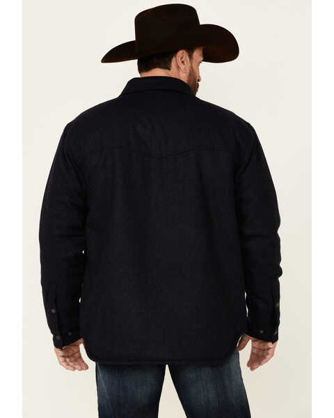 Image #4 - Outback Trading Co Men's Solid Harrison Snap-Front Jacket , Navy, hi-res