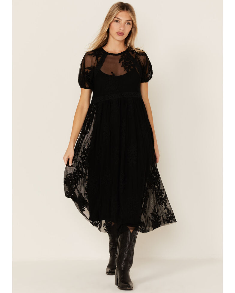 Maggie Sweet Women's Amaya Lace Dress, Black, hi-res