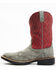 Image #3 - Twisted X Men's Tech X Performance Western Boot - Broad Square Toe , Red, hi-res