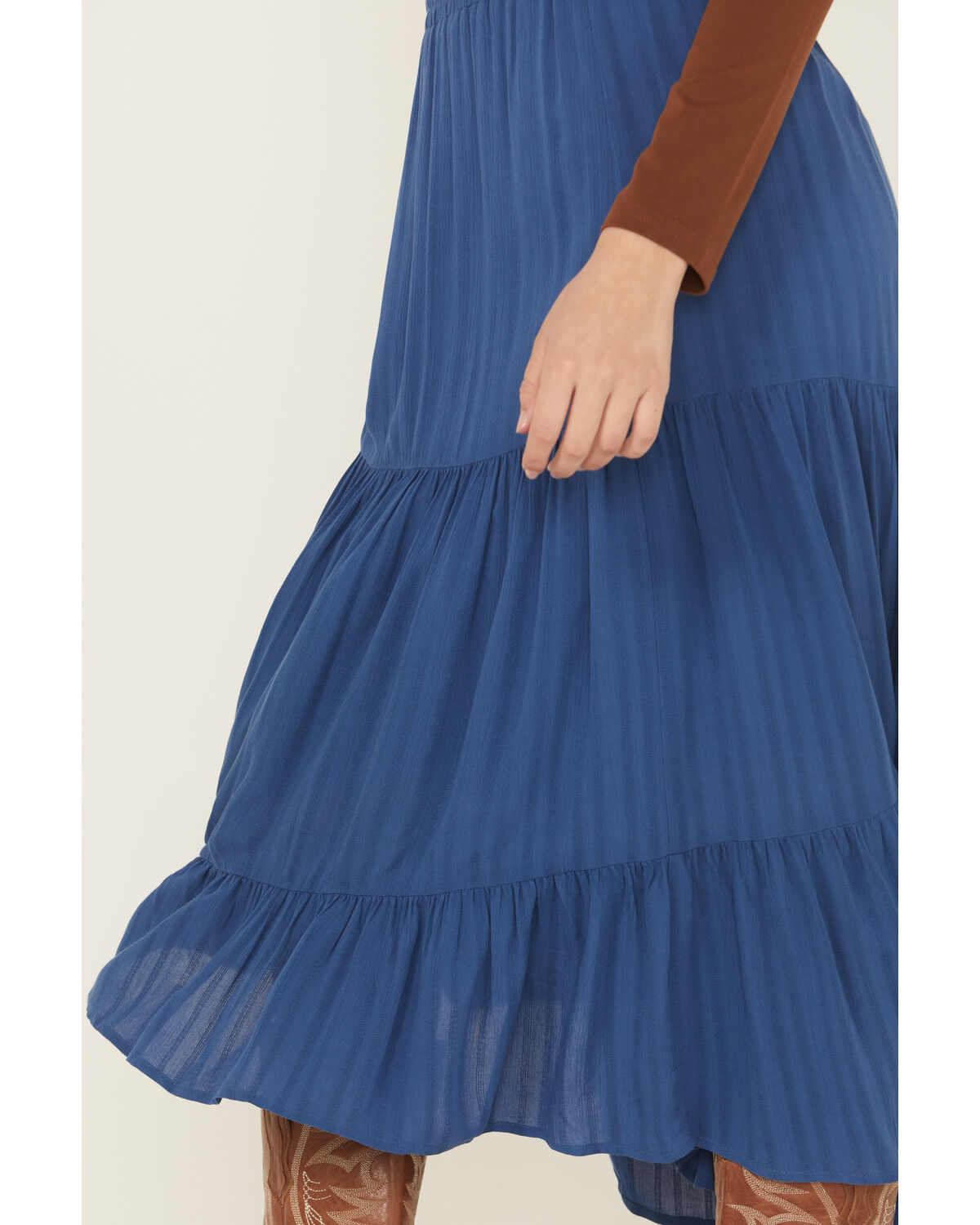 Image #3 - Idyllwind Women's Preston High-Low Midi Skirt, Blue, hi-res