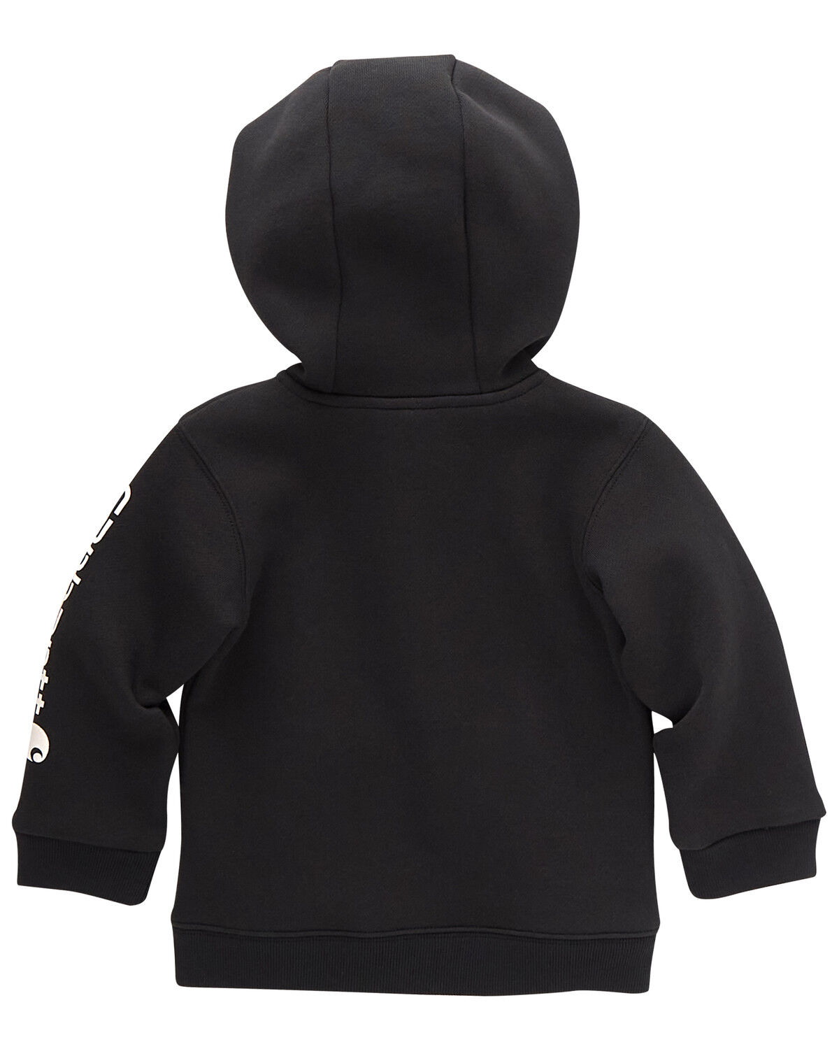 Image #2 - Carhartt Toddler Boys' Logo Zip-Up Long Sleeve Hooded Jacket, Black, hi-res