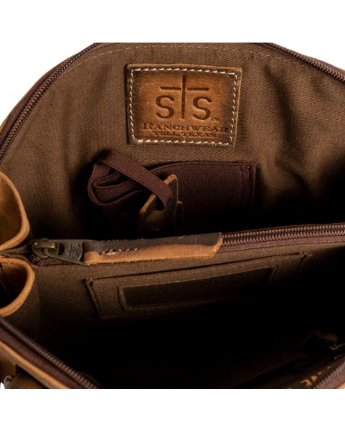 Image #3 - STS Ranchwear by Carroll Women's Baroness Weezy Crossbody, Brown, hi-res
