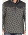 Image #3 - RANK 45® Men's All In 1/4 Snap Geo Print Fleece Pullover, Grey, hi-res