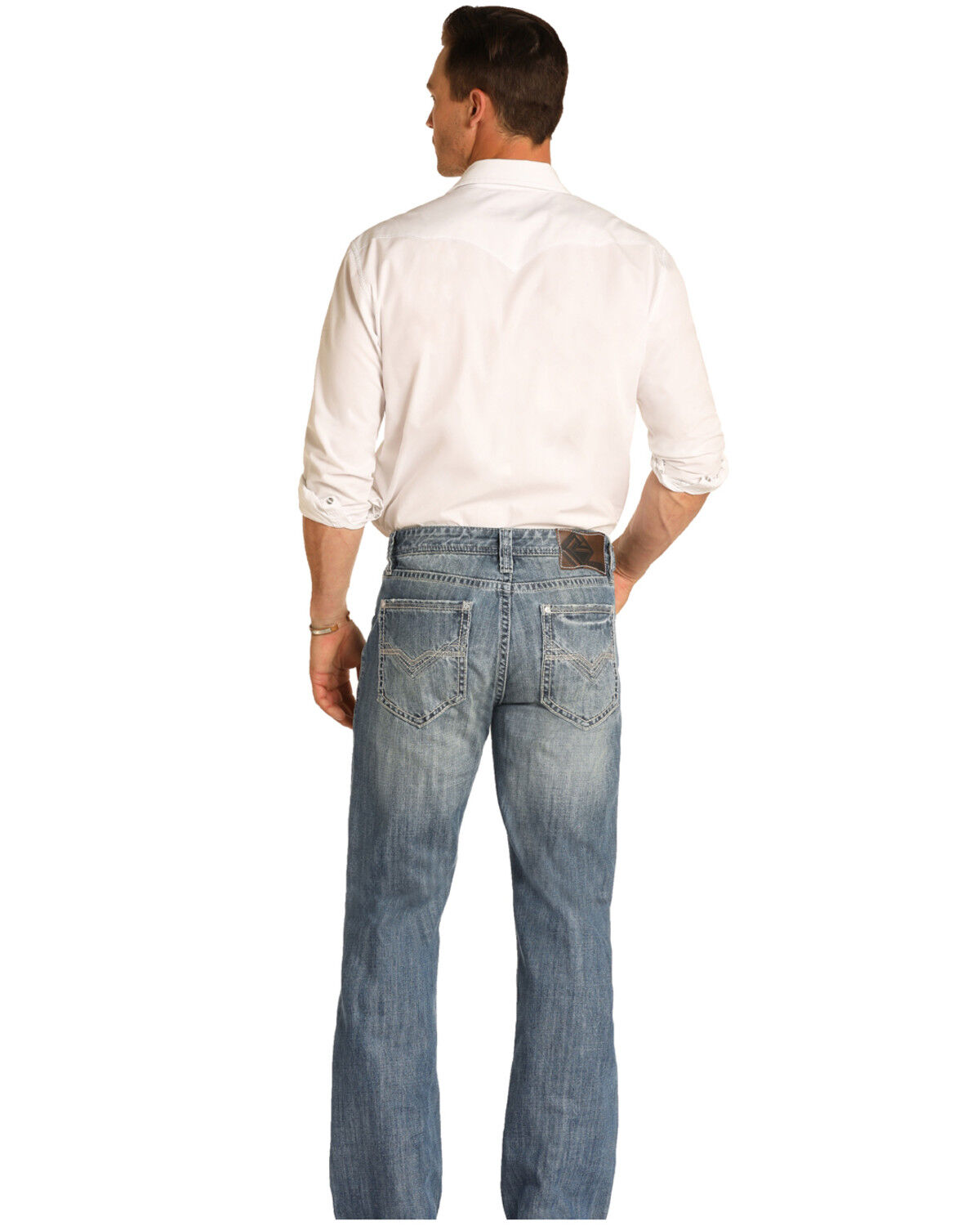 mens loose bootcut jeans
