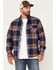 Image #1 - Dakota Grizzly Men's Brock Button Down Long Sleeve Flannel Shirt, Blue/red, hi-res