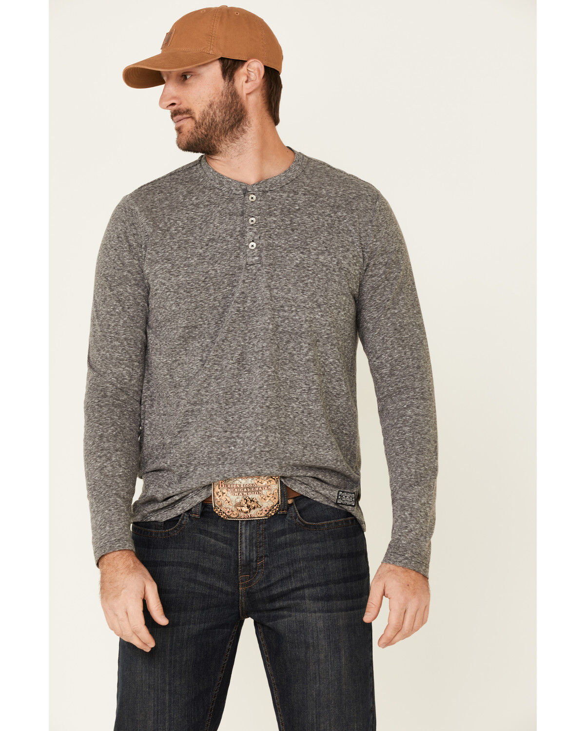 mens striped henley