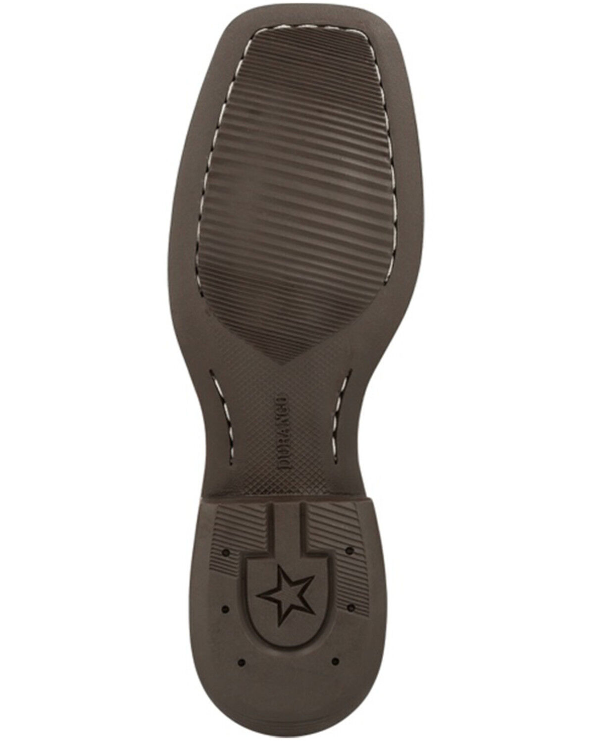 Image #7 - Durango Men's Westward Western Performance Boots - Broad Square Toe, Dark Brown, hi-res