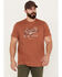 Image #1 - Brothers and Sons Men's Bear Spray Short Sleeve Graphic T-Shirt, Rust Copper, hi-res