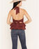 Image #4 - Originality Women's Sleeveless Front Twist Halter Top, Wine, hi-res