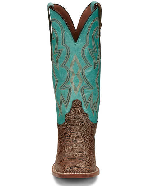 Image #5 - Justin Men's Mingus Wheat Western Boots - Square Toe, Tan, hi-res