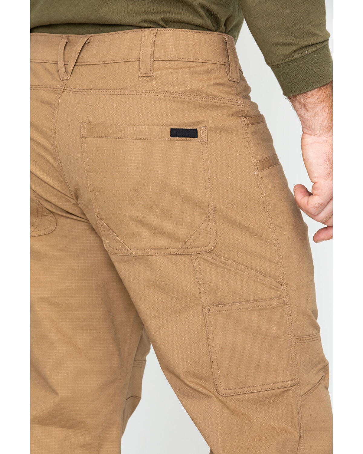 Image #5 - Hawx Men's Stretch Ripstop Utility Work Pants, Brown, hi-res