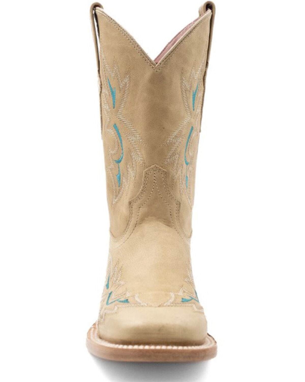 Image #4 - Ferrini Women's Betsy Short Western Boots - Broad Square Toe, Tan, hi-res