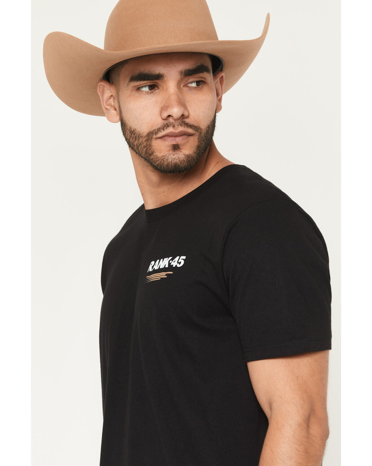 Image #3 - RANK 45&reg; Men's Bull Stampede Short Sleeve Graphic T-Shirt, Black, hi-res