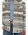 Image #3 - Cody James Men's Cowpoke Southwestern Striped Sherpa Lined Shirt Jacket, Charcoal, hi-res