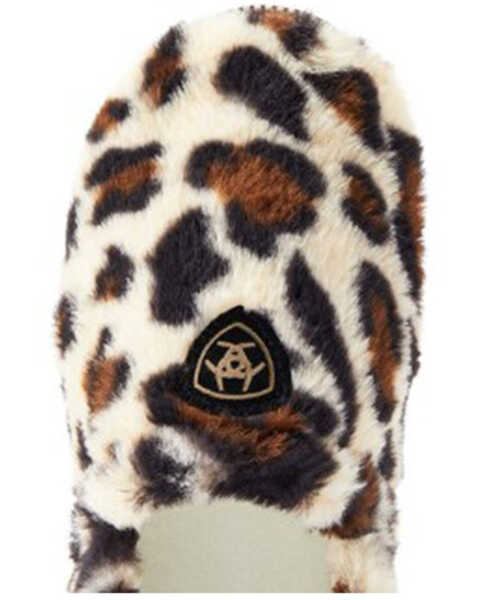 Image #4 - Ariat Women's Leopard Print Snuggle Slippers - Round Toe, Leopard, hi-res