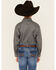 Image #4 - Panhandle Boys' Geo Print Long Sleeve Snap Western Shirt, Black, hi-res
