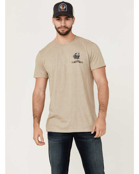 Moonshine Spirit Men's El Gallo Mariachi Short Sleeve Graphic T-Shirt , Tan, hi-res