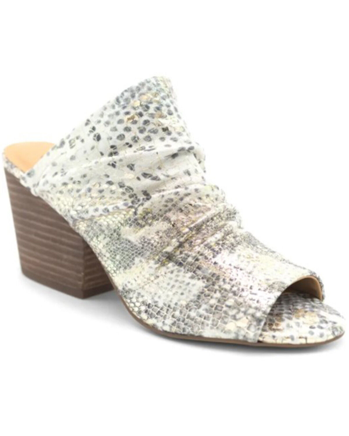 Image #1 - Golo Shoes Women's Landon Snake Print Open Toe Mule, Multi, hi-res