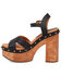 Image #3 - Dingo Women's Lotus Wooden Sandals, Black, hi-res
